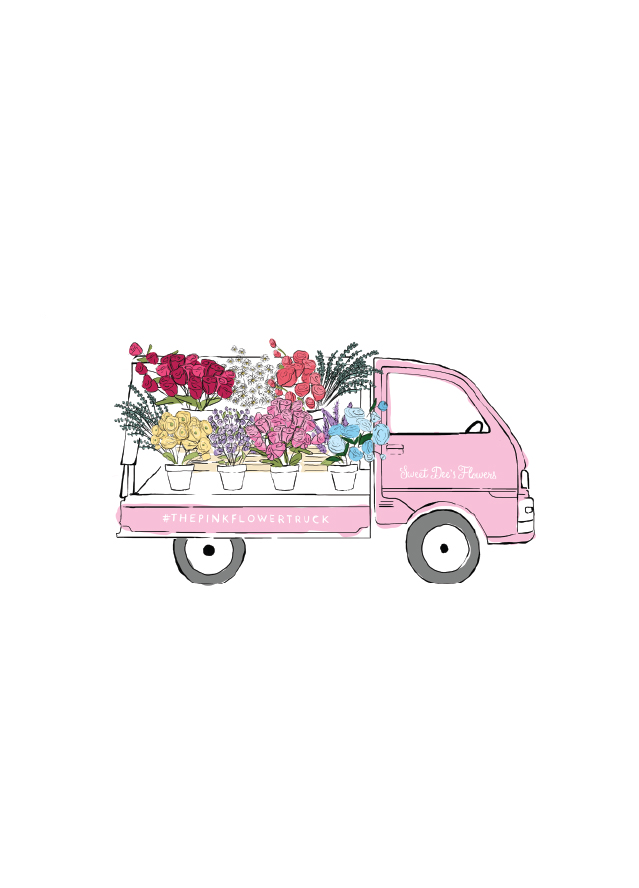 Sweet Dee's Flowers - Illustration